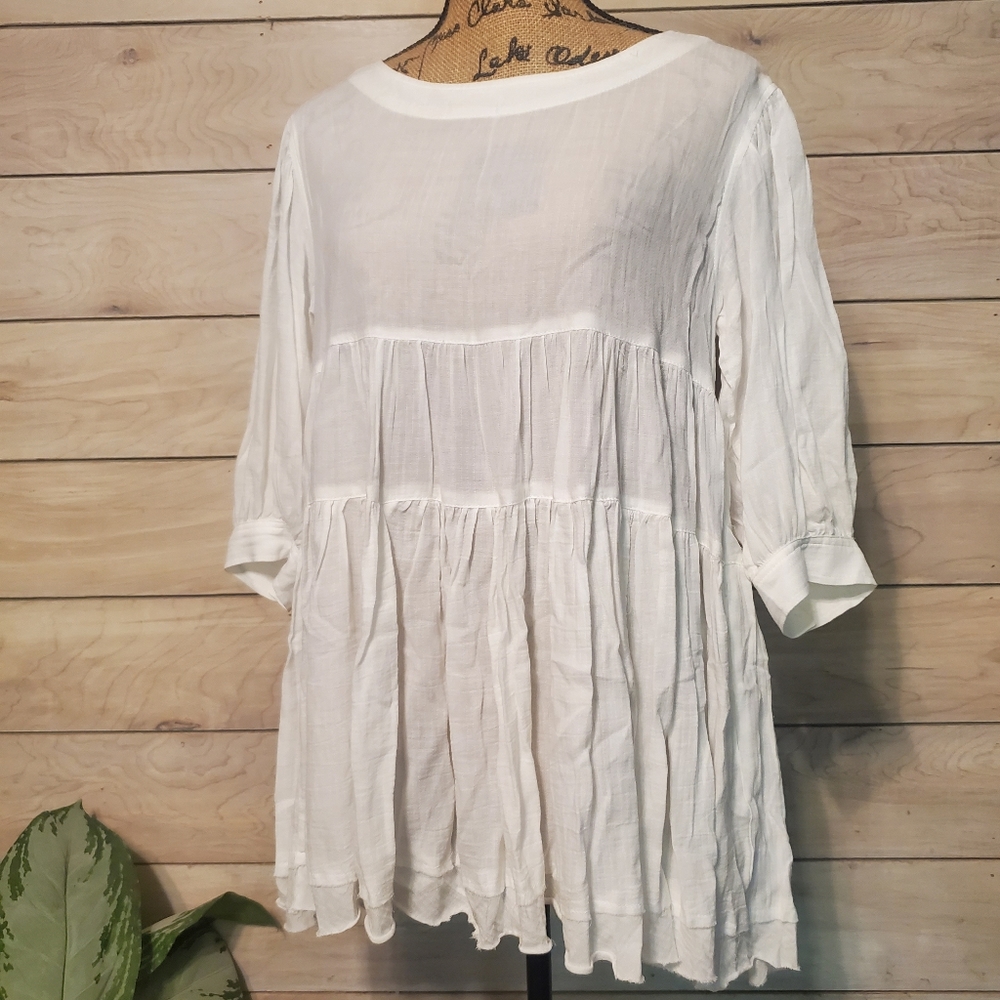 NWT White Baby doll top